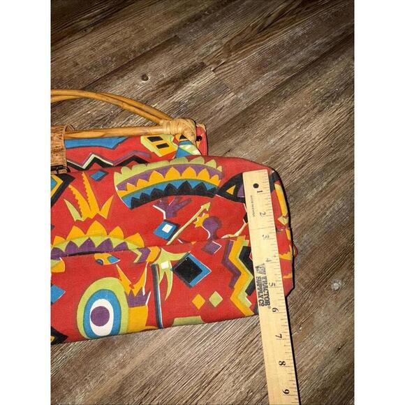 Sun N Sand Vintage Large Doctors Cotton Rhino Handbag Tribal Buckle Bag - Picture 6 of 15